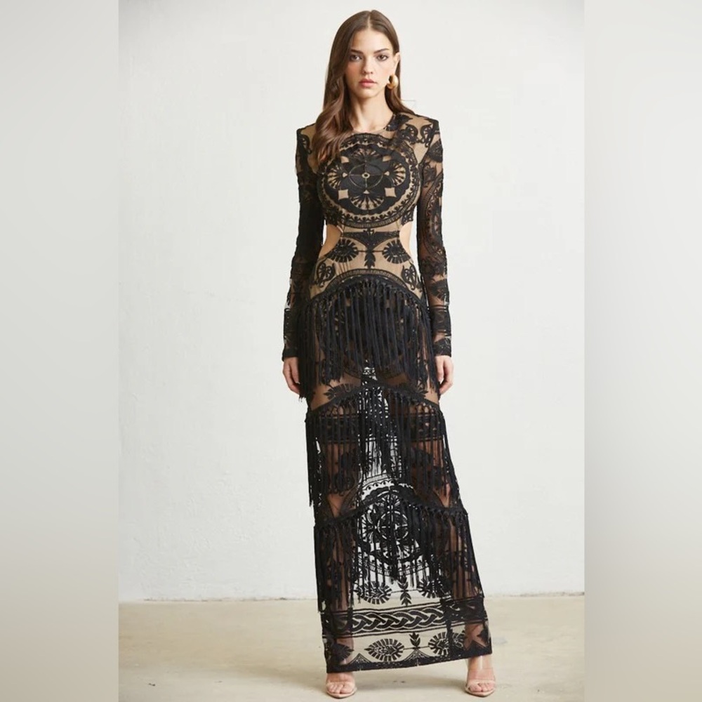 FRINGE DRESS 🖤
